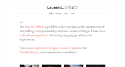 Desktop Screenshot of laurendillard.com