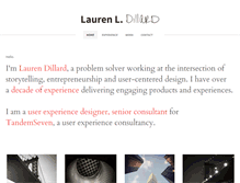 Tablet Screenshot of laurendillard.com